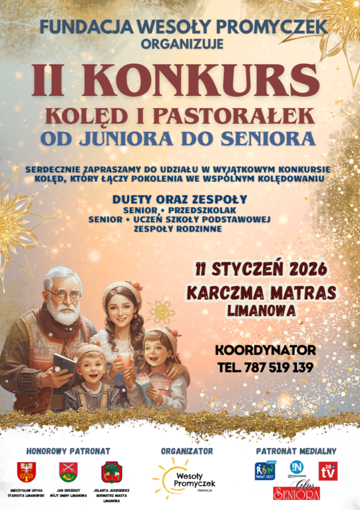 II Konkurs Kolęd i&nbsp;Pastorałek od Juniora do seniora
