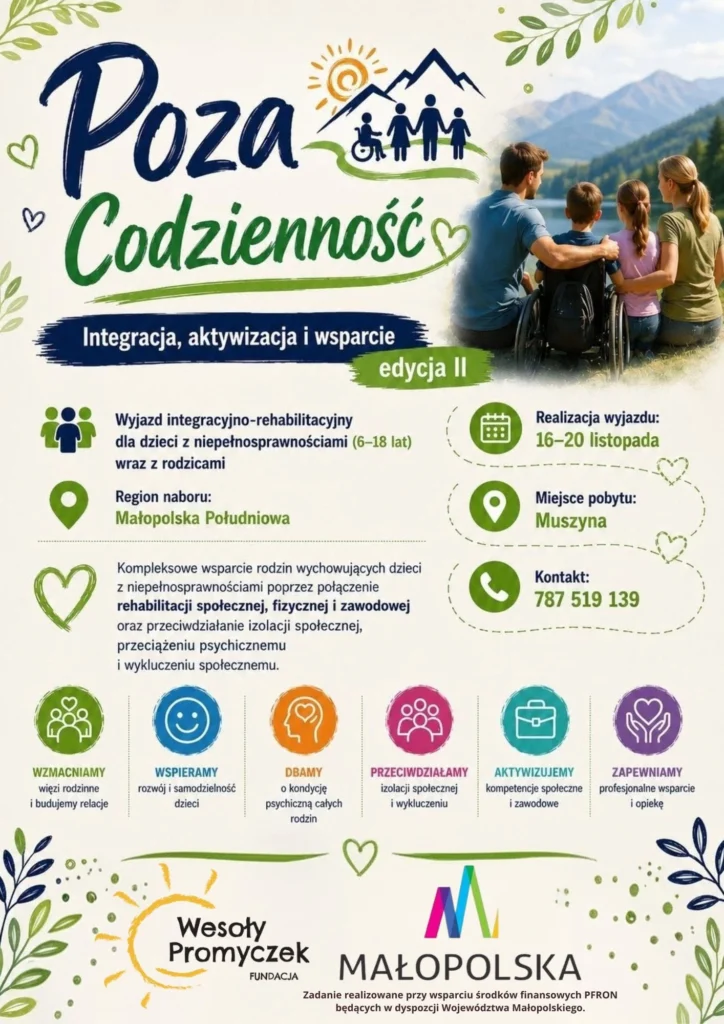 Poza Codzienność-Integracja, aktywizacja i&nbsp;wsparcie-edycja II