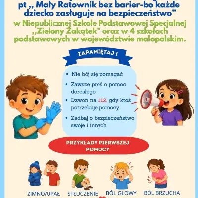 Mały Ratownik bez barier-bo każde dziecko zasługuje na bezpieczeństwo